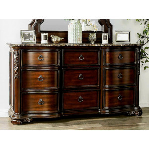 MB6615 - Imperial : Tủ 9 Ngăn Kéo + Mặt Tủ Đá Hoa Cương